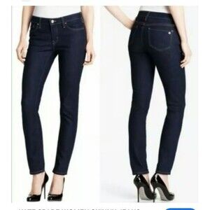 KATE SPADE Broome Street Play Hooky Straight Slim Denim Jeans 27x30 Dark Rinse